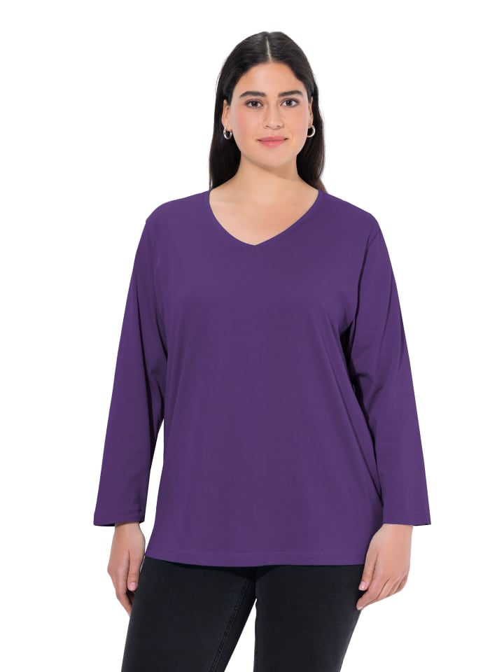 Shirt in tiefes violett