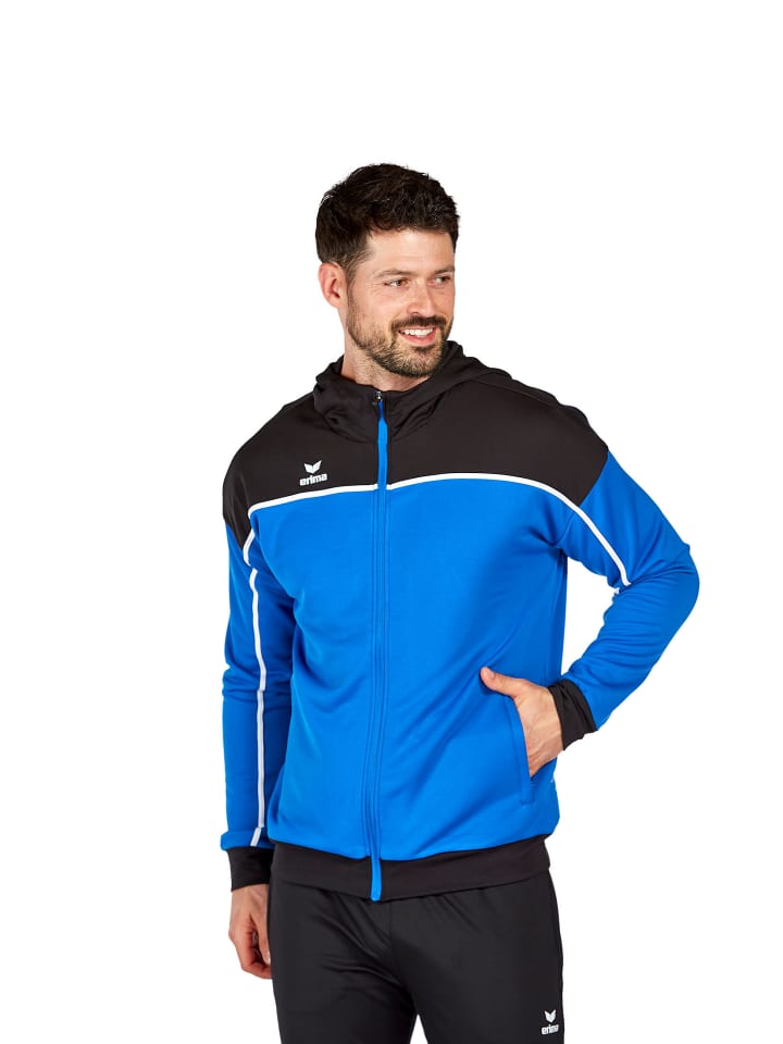 Herren Change By Erima Trainingsjacke mit Kapuze in new royal/schwarz/weiss