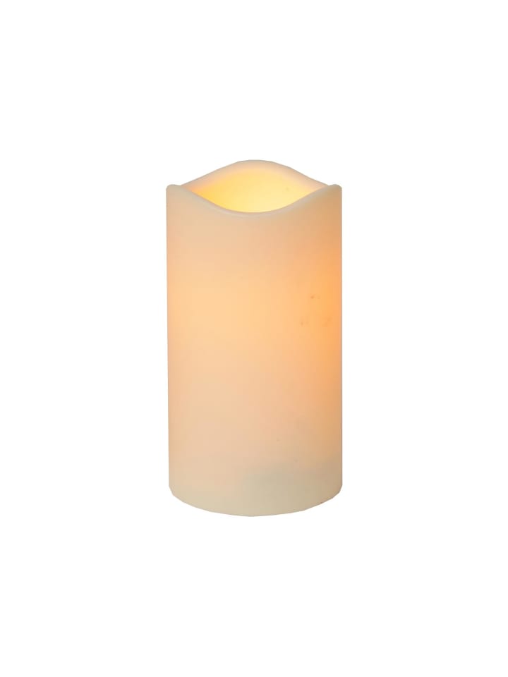 LED Stumpenkerze Paul, naturweiß, outdoor, H 15cm