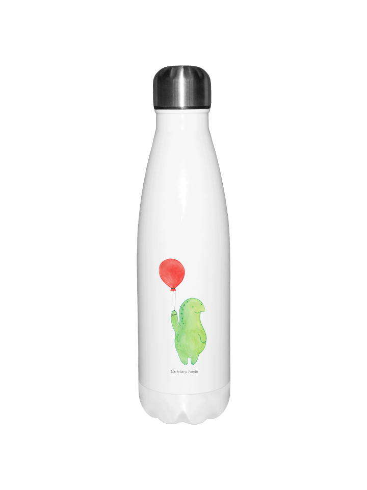 Thermosflasche Schildkröte Luftballon ohne Spruch in Weiß