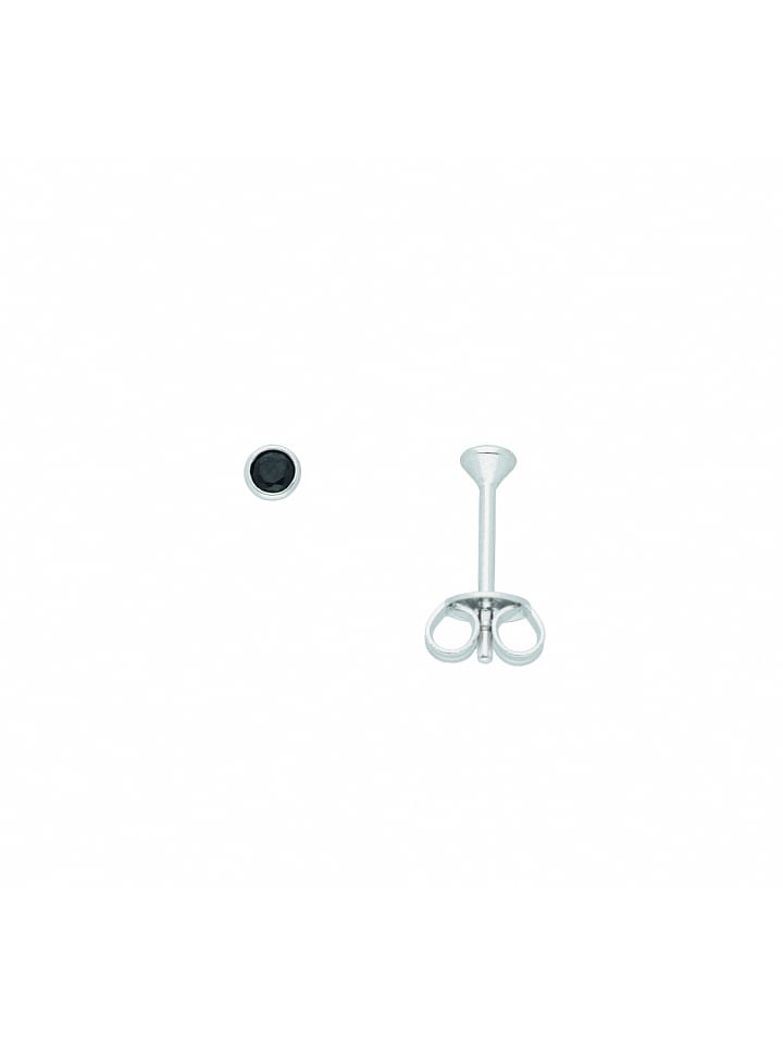 Damen 925 Silber Ohrringe / Ohrstecker mit Zirkonia Ø 2,9 mm in bunt