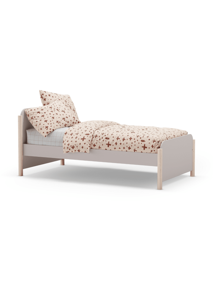Bett DAPHNÉ in Creme - (W)199  x (H)70  x (L)107,2 cm