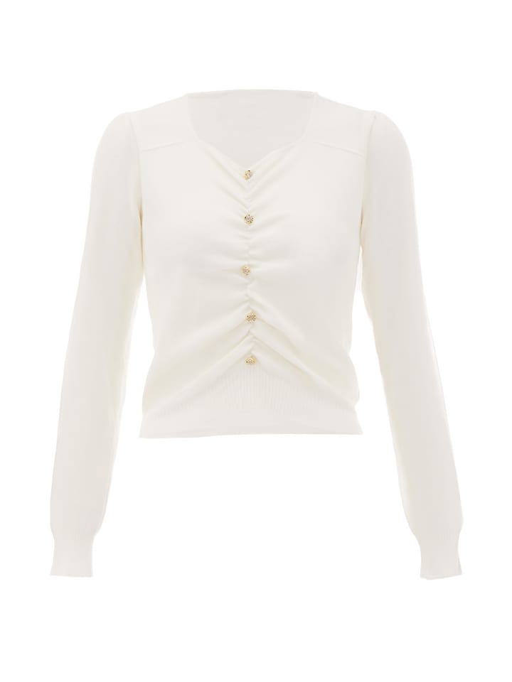 Damen Strickpullover in Weiss