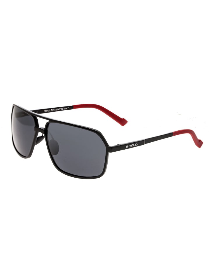 Polarisierte Sonnenbrille "Fornax" in Schwarz/Schwarz