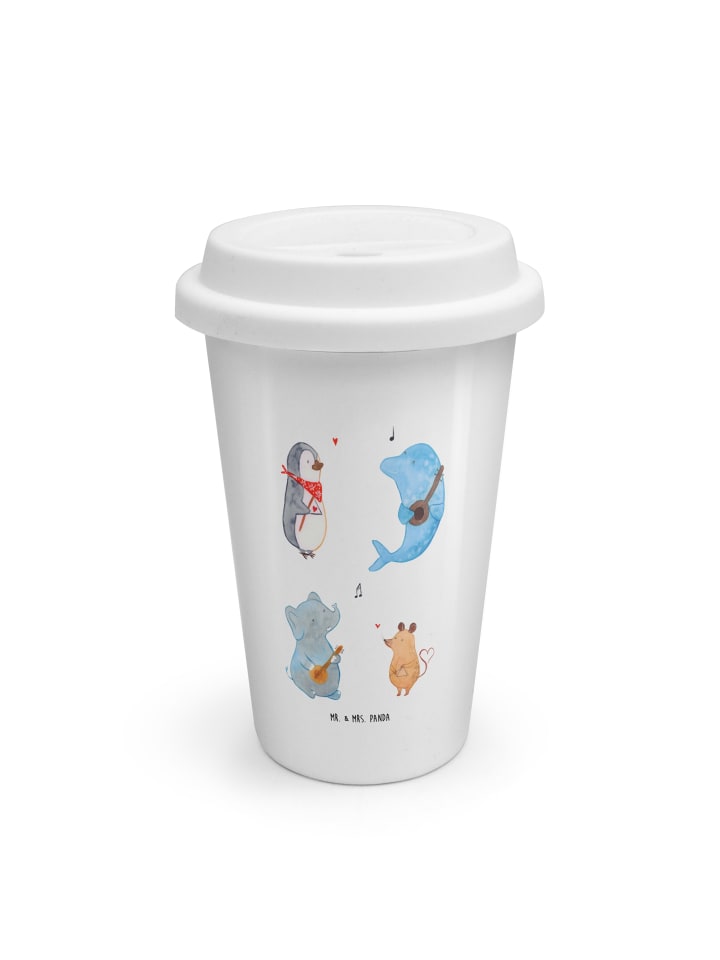 Kaffeebecher To Go Big Einheit ohne Spruch in Weiß