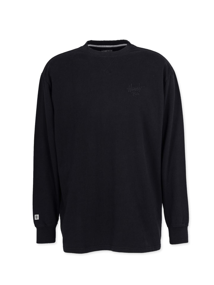 Longsleeves " French Terry Signature " in schwarz