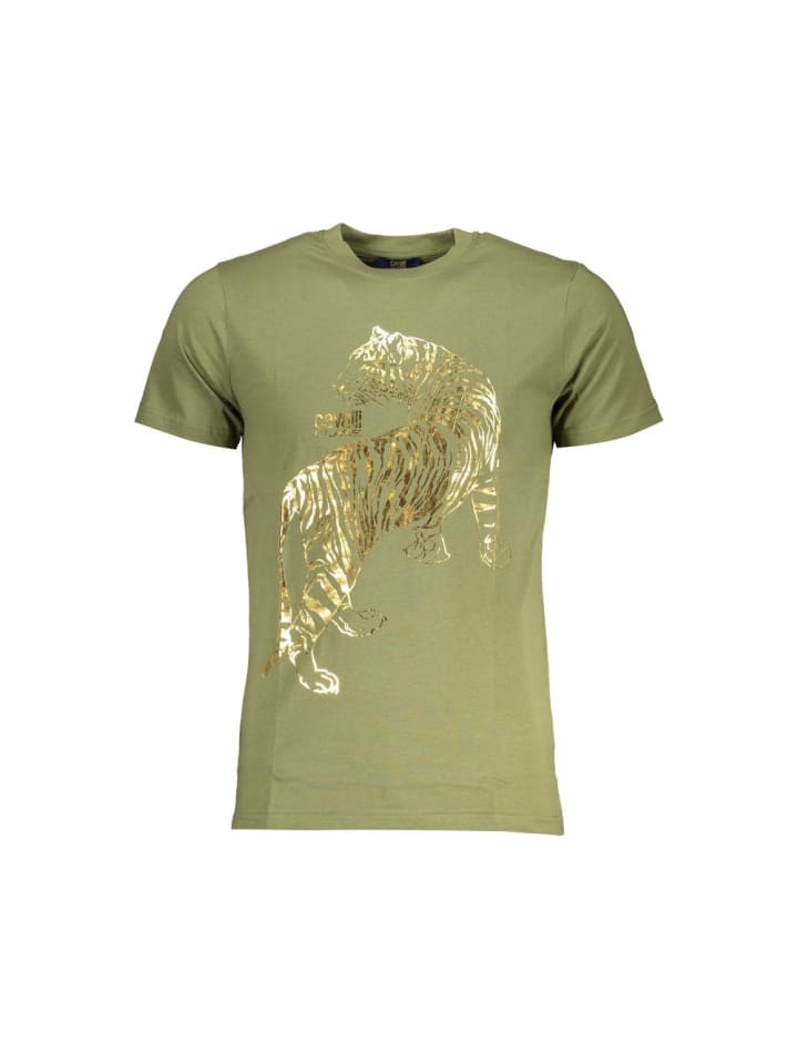 Grün Baumwolle Herren T-Shirt