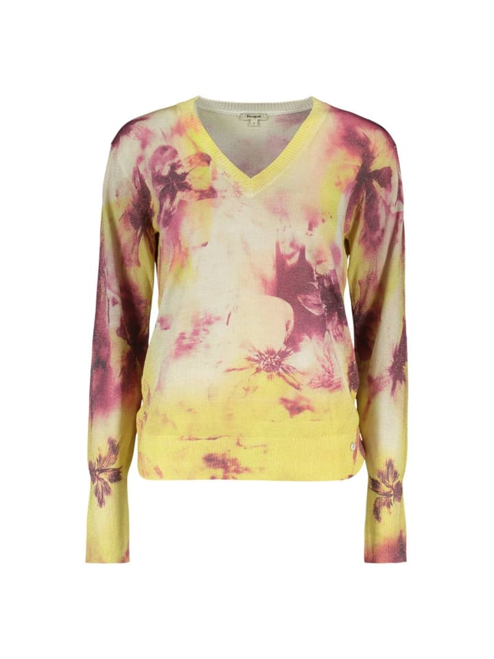 Gelb Viskose Damen Pullover