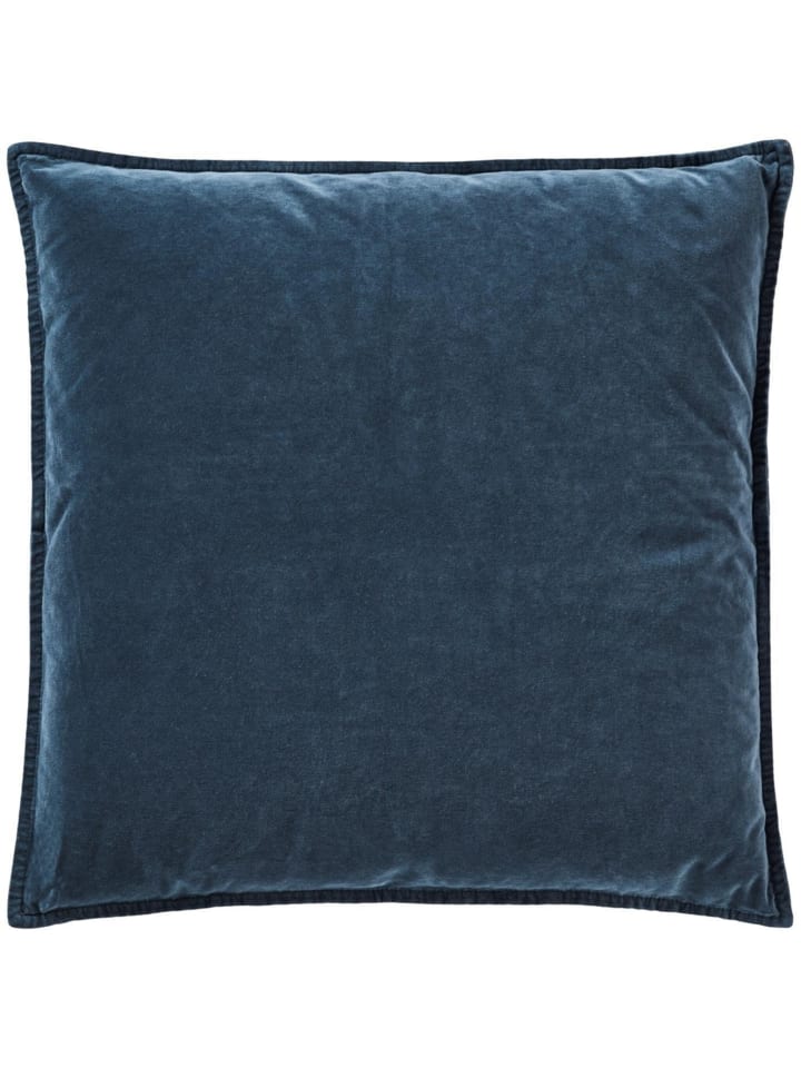 Kissenbezug Velour quadratisch in historical blue