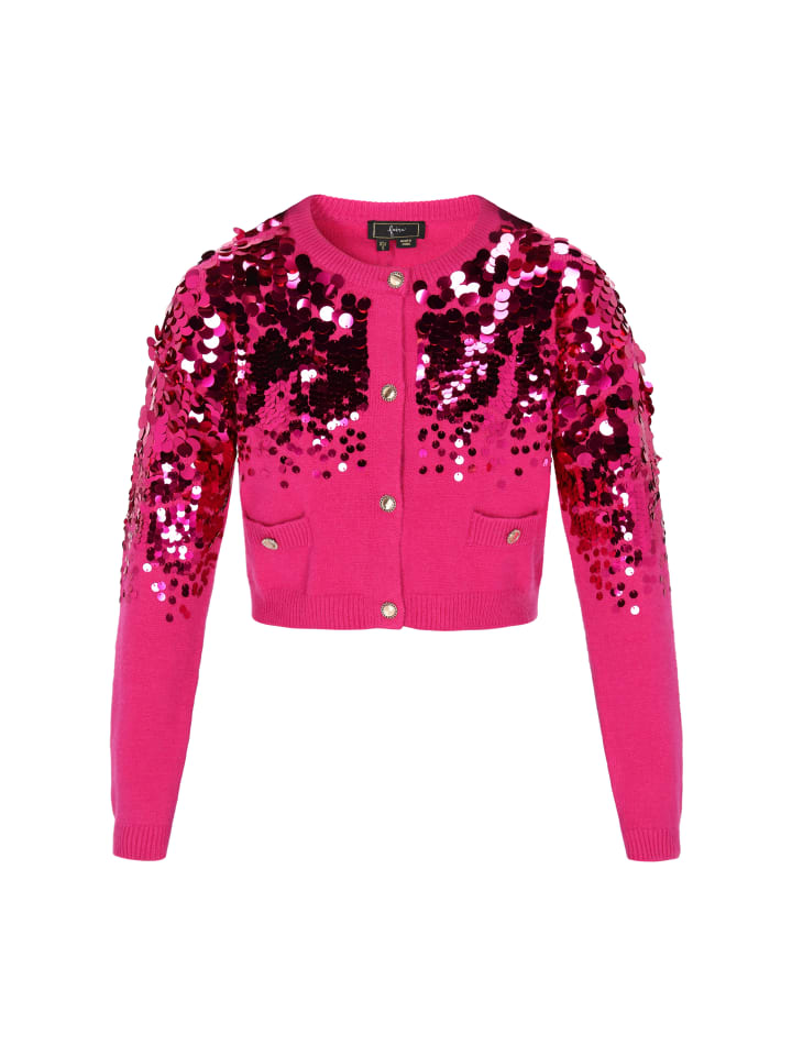 Women Cardigan in fuchsia