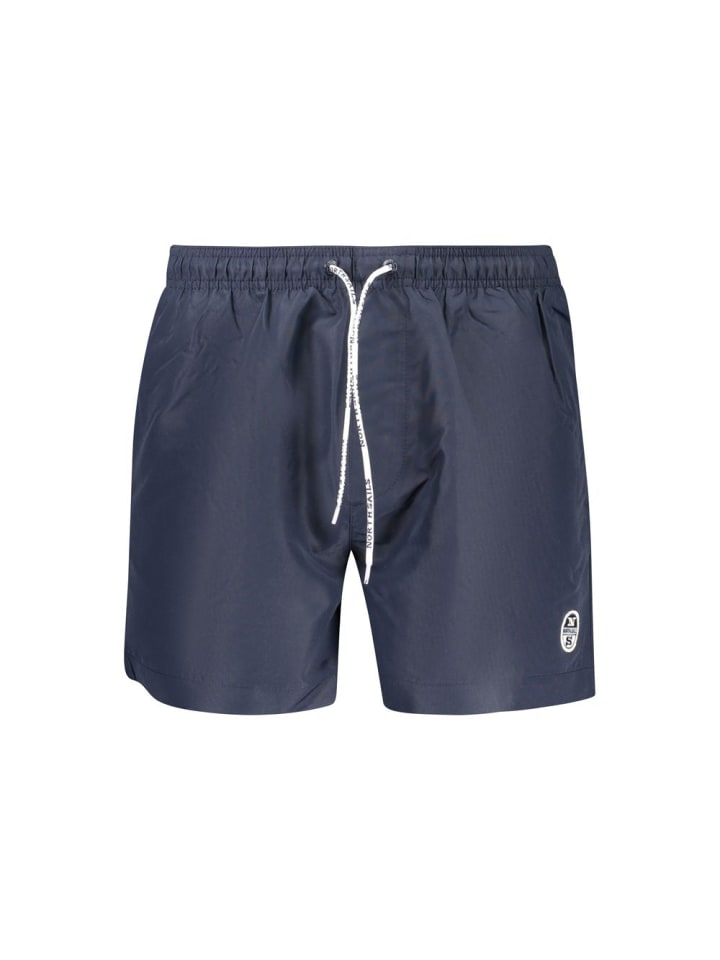 Blau Polyester Herren Bade Boxershorts