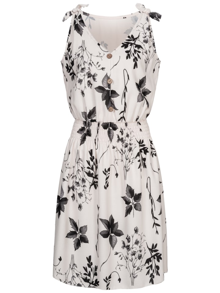 Day Dress in beige/black