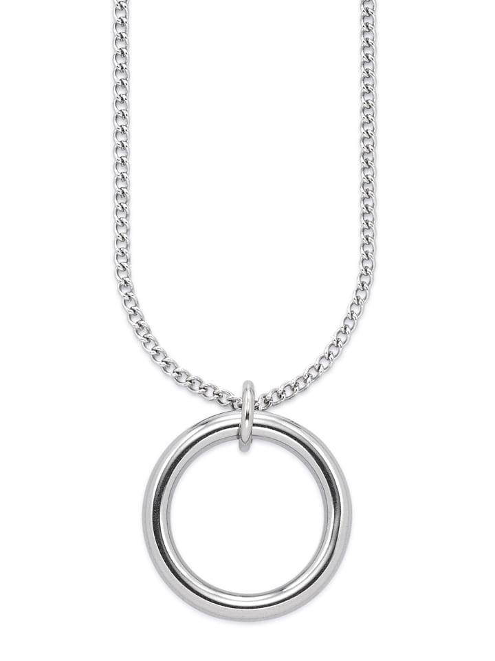 Lange Kette in edelstahlfarben