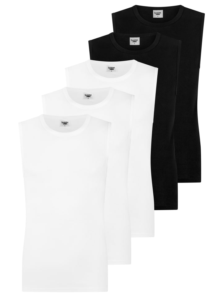 Unterhemd / Tanktop Classic in Weiß / schwarz