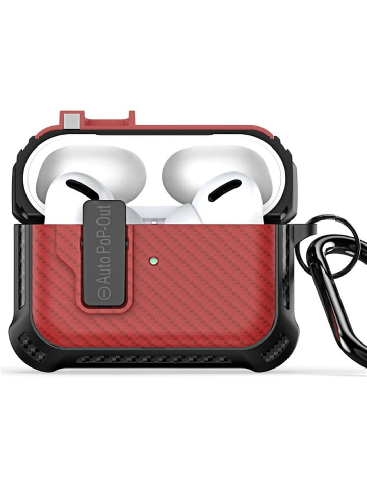 Dux Ducis PECI-Serie Kopfhörerhülle kompatibel mit AirPods in Rot