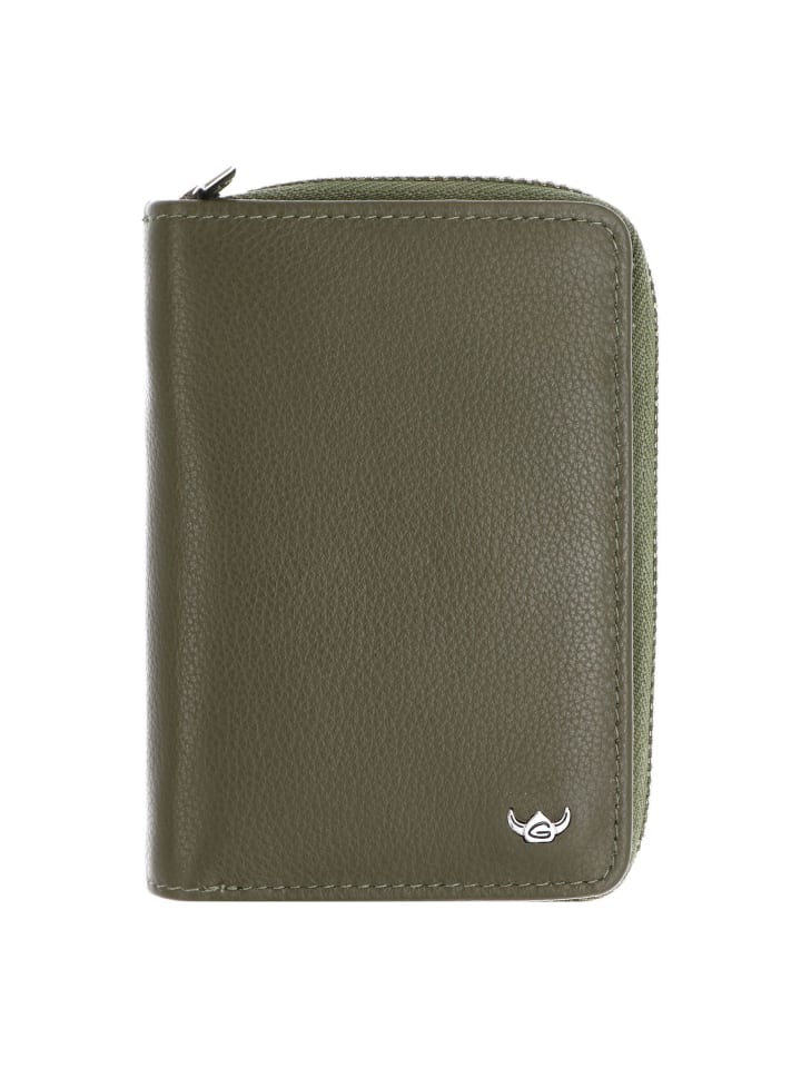 Madrid Geldbörse RFID Schutz Leder 11.5 cm oliv