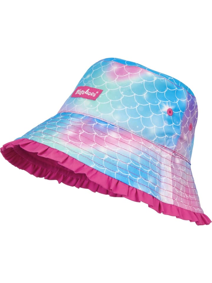 Kinder Hut "Uv-Schutz Sonnenhut Meerjungfrau" in Pink
