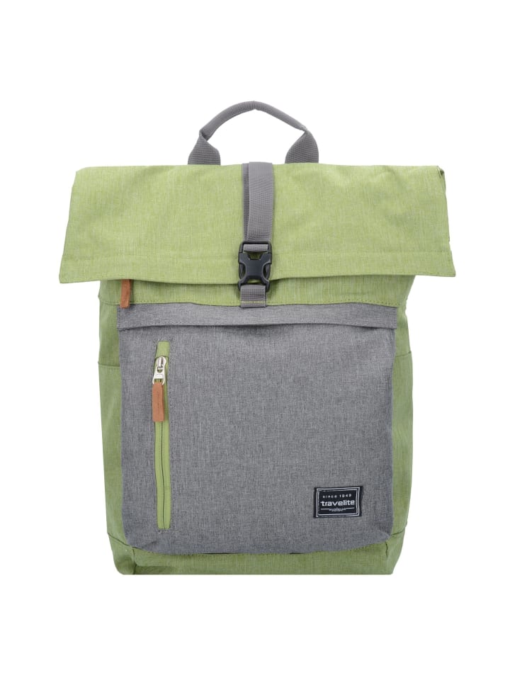 Basics Rollup Rucksack 47 cm Laptopfach grün/grau