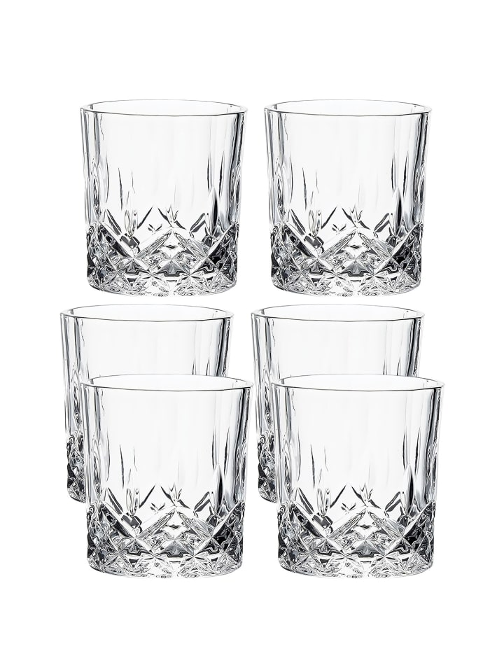 6er Pack Whiskey Glas - 200ml in KLAR