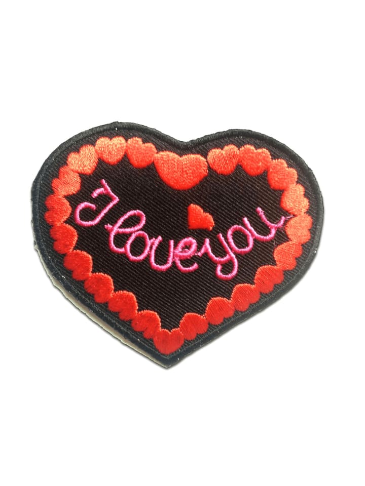 I Love YouApplikation Bügelbild inRot