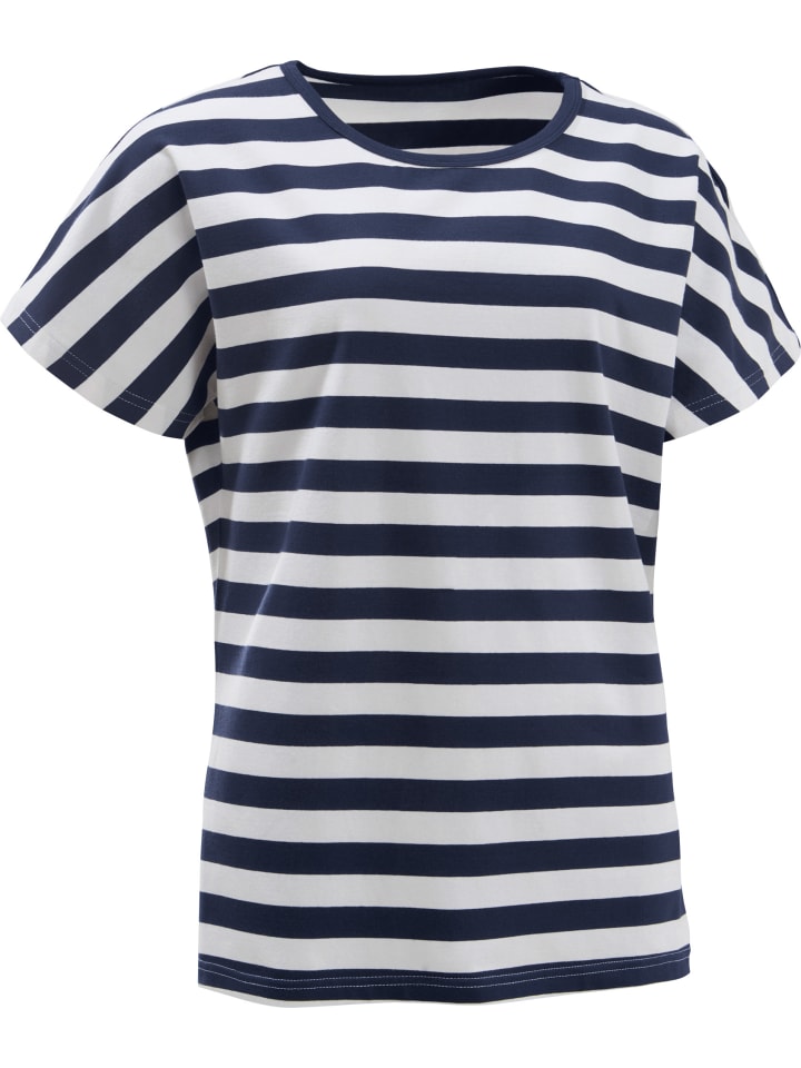 Single-Jersey T-Shirt Ringel in marine