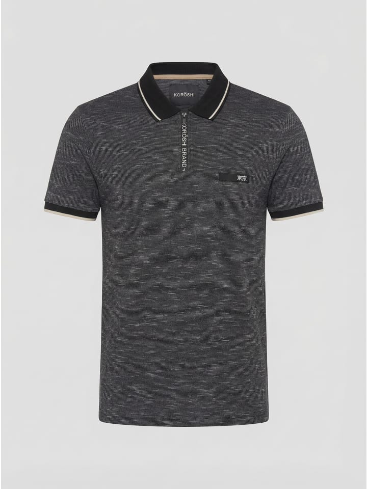 Normal eleganter basic-zip-kragen in Schwarz