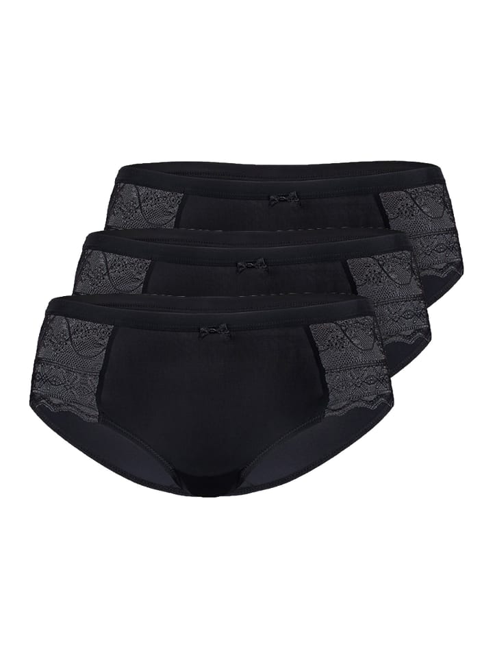 3er Pack Panty in Schwarz