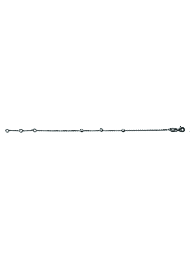 Halskette Rundankerkette aus 925 Silber   45 cm  Ø in silber