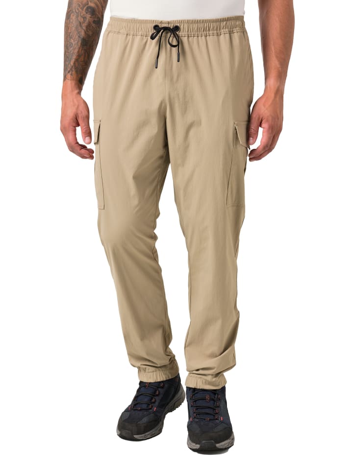 Cargohose lang in beige