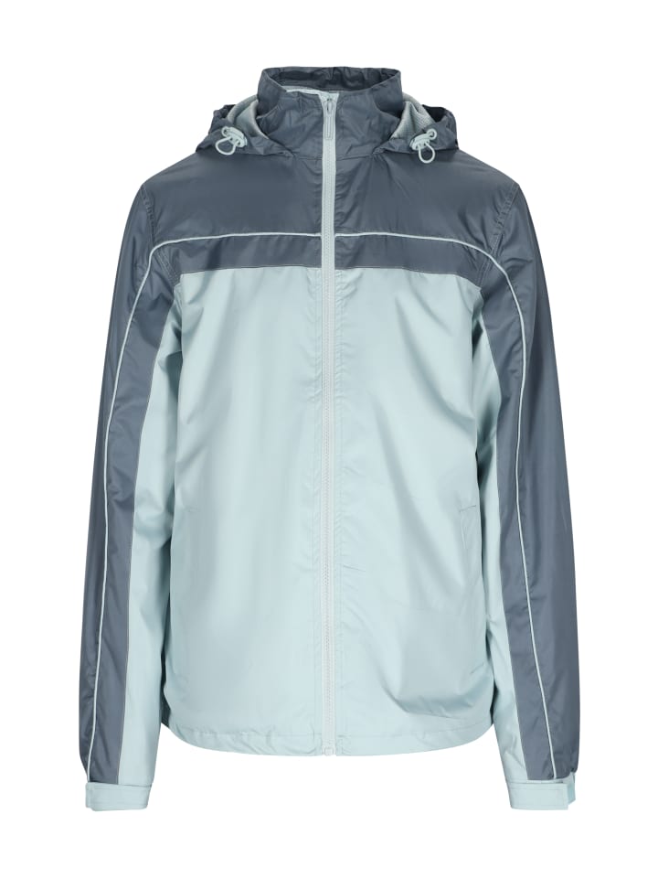 Herren Jacke in Blasses Türkis Grau