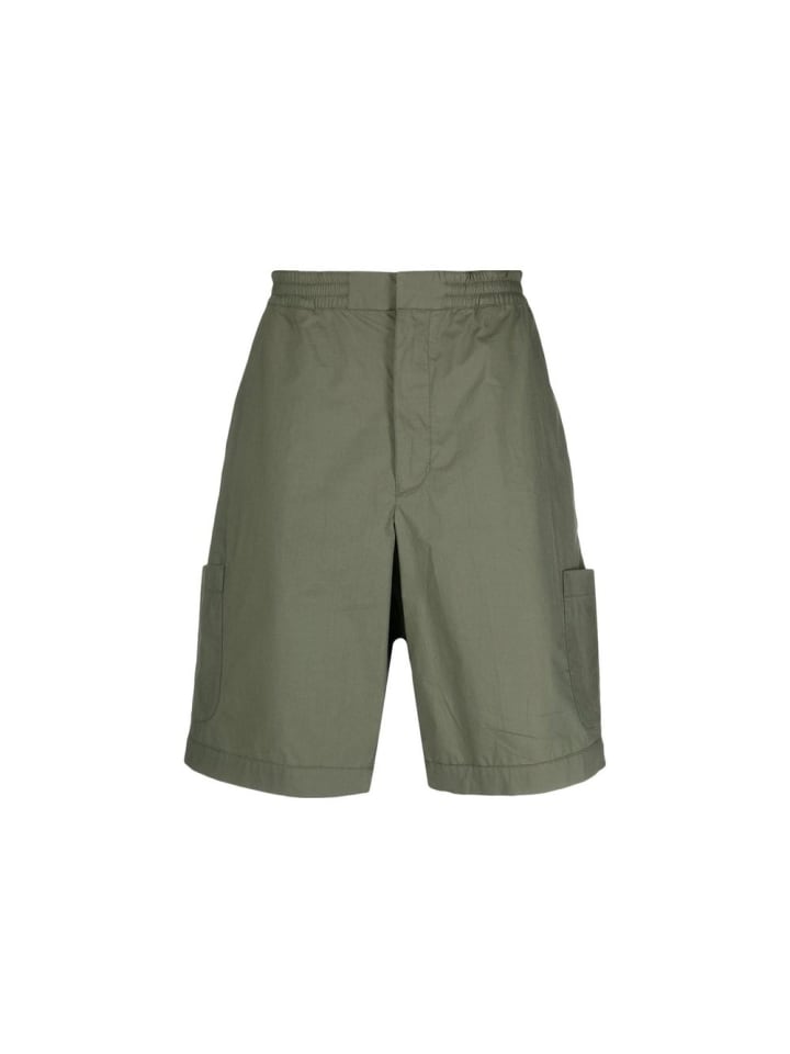 Zweifarbig Baumwolle Bermuda Shorts