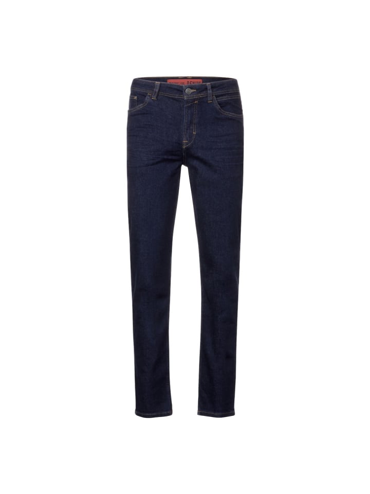 Jeans in dark blue rinsed wash