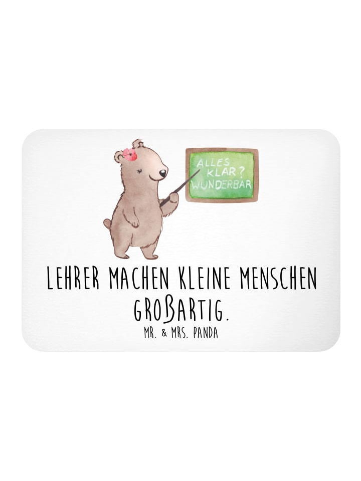 Magnet Lehrer Großartig mit Spruch in Weiß