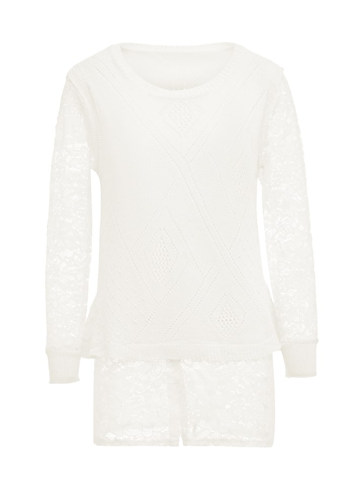 Women Sweater in Wollweiss