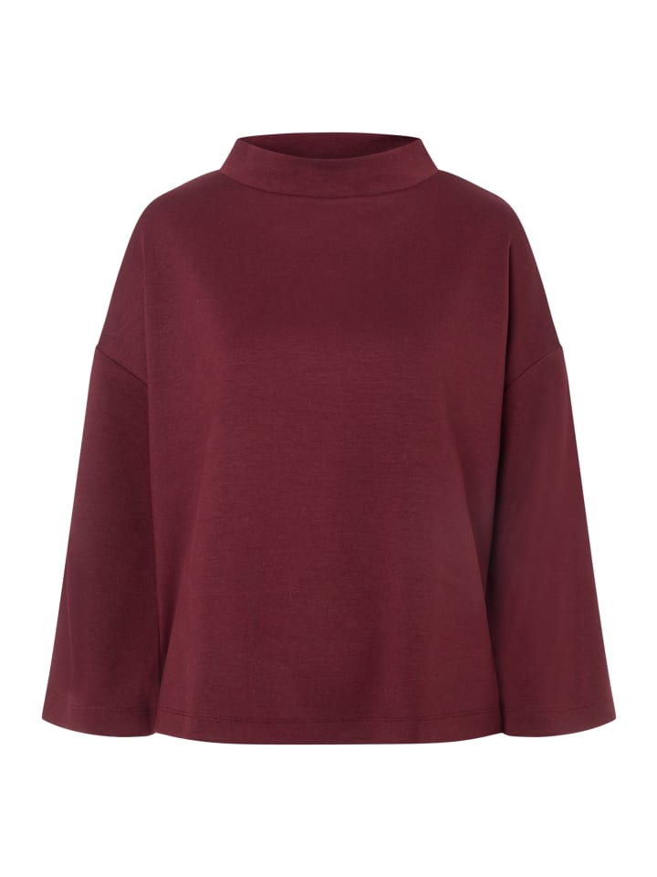 Boxy Sweatshirt mit Turtleneck in pomegranate red