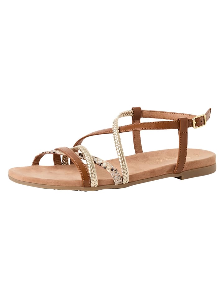 Sandale in COGNAC COMB
