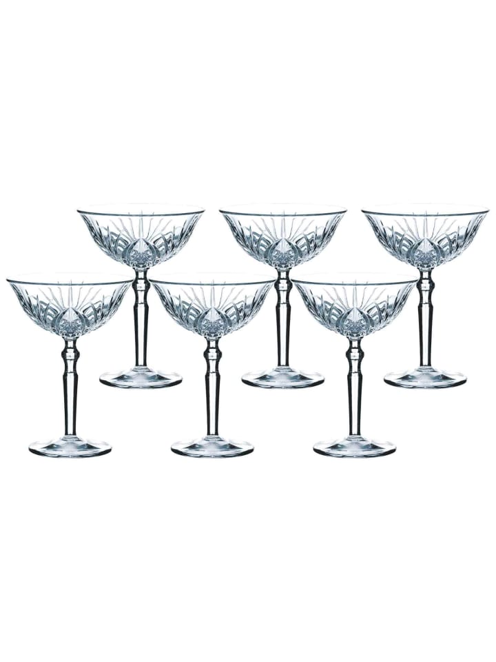 6er Set Cocktailgläser Palais in Transparent 200 ml