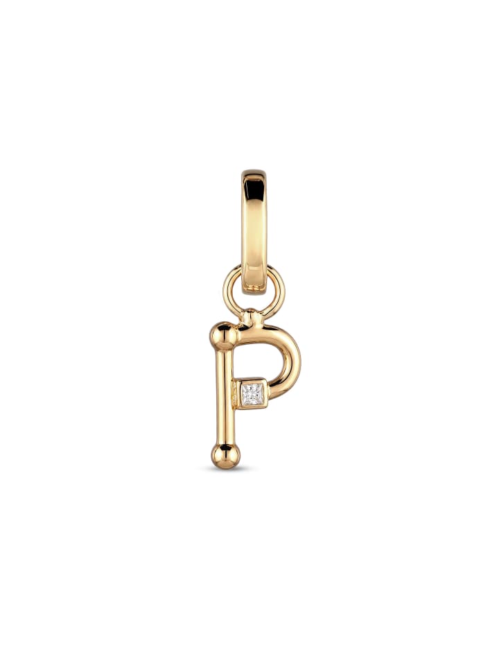Charm 925 Sterling Silber in Gold