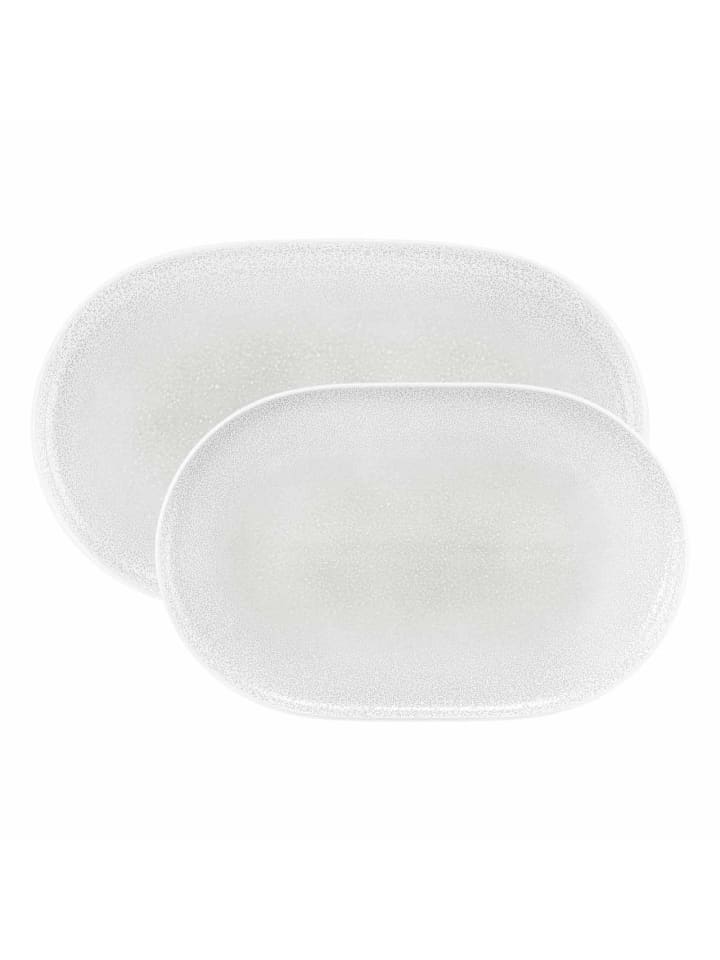 2-tlg. Servierplatten-Set Sento Home in Aura White