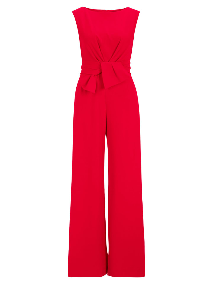 Jumpsuit mit weitem Bein in Red Rose