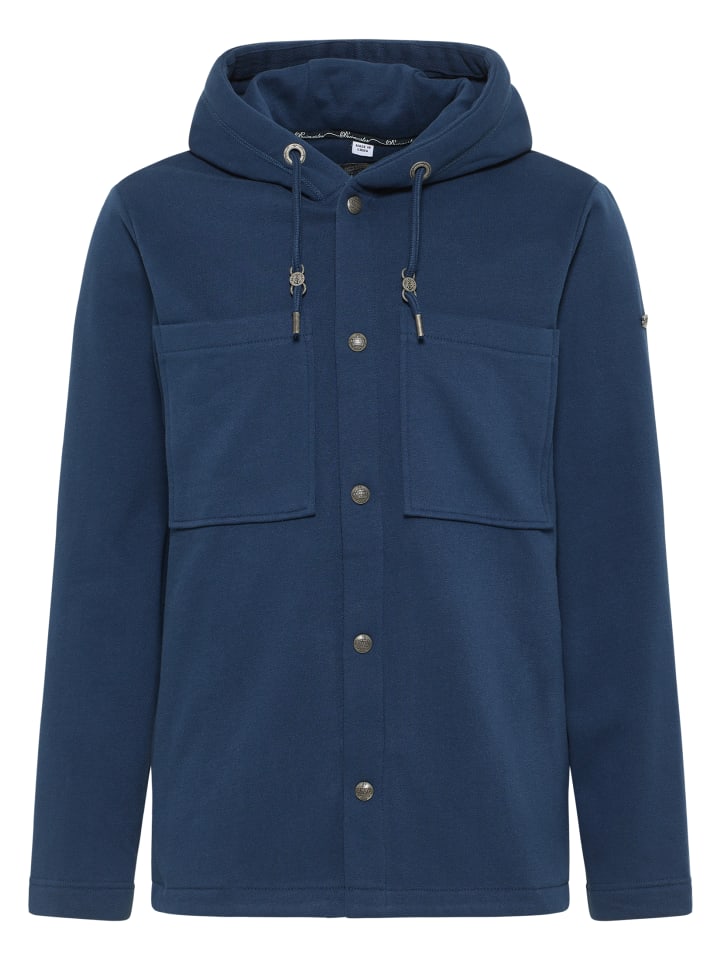 Herren Sweatjacke in Dunkelmarine