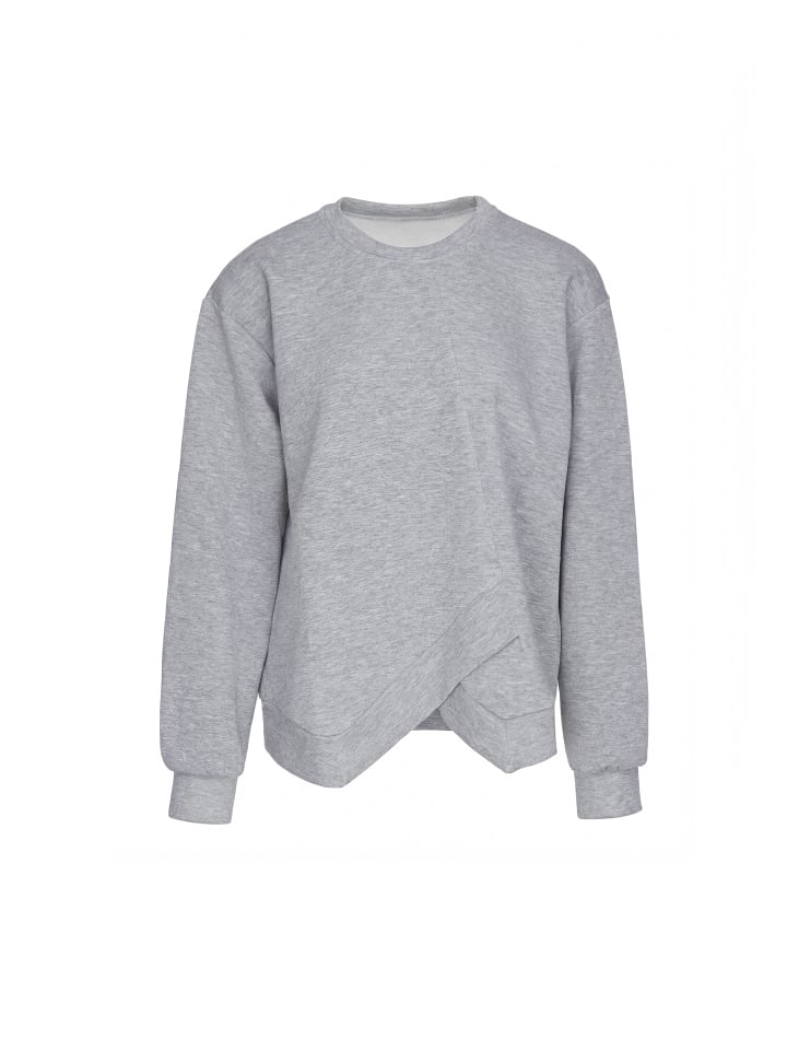 Women Sweatshirt in Grey Melange
