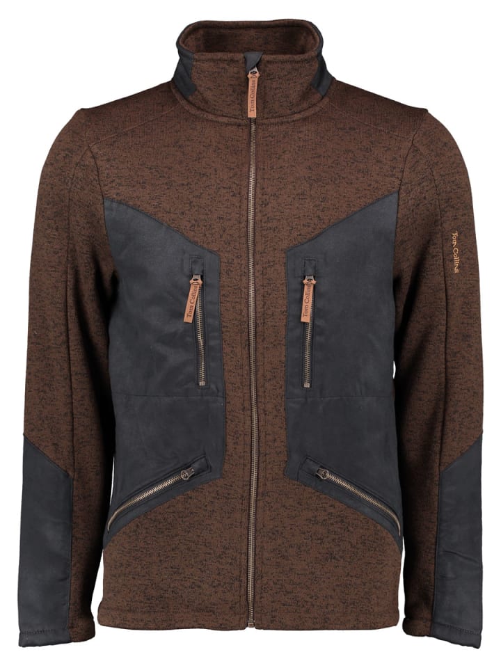 Strickfleecejacke Direne in dunkelbraun
