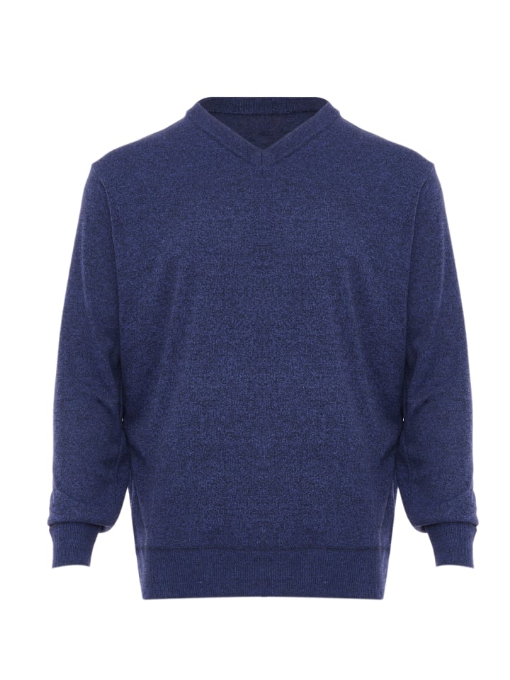Herren Pullover in Blau Melange