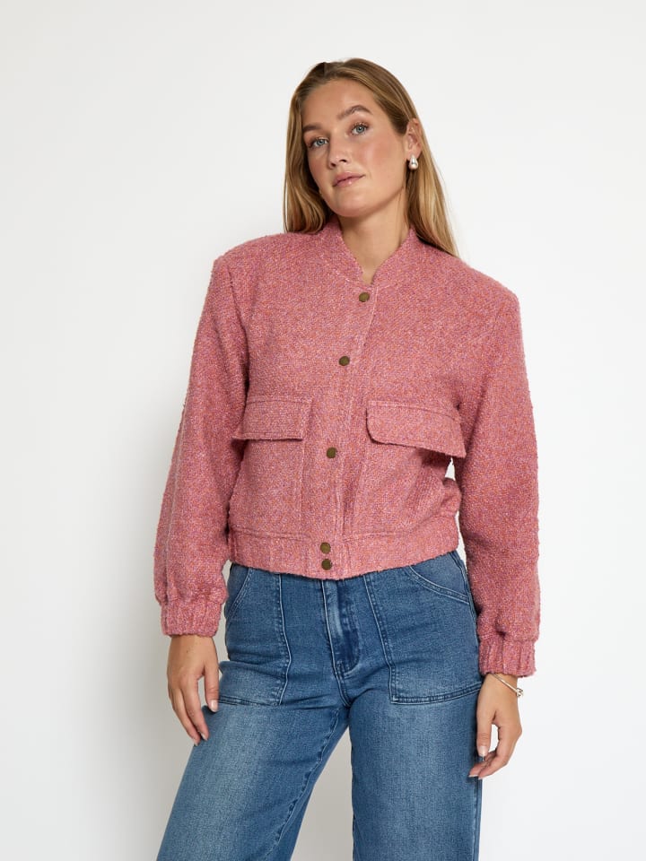 Jacke in Ash Rose Melange