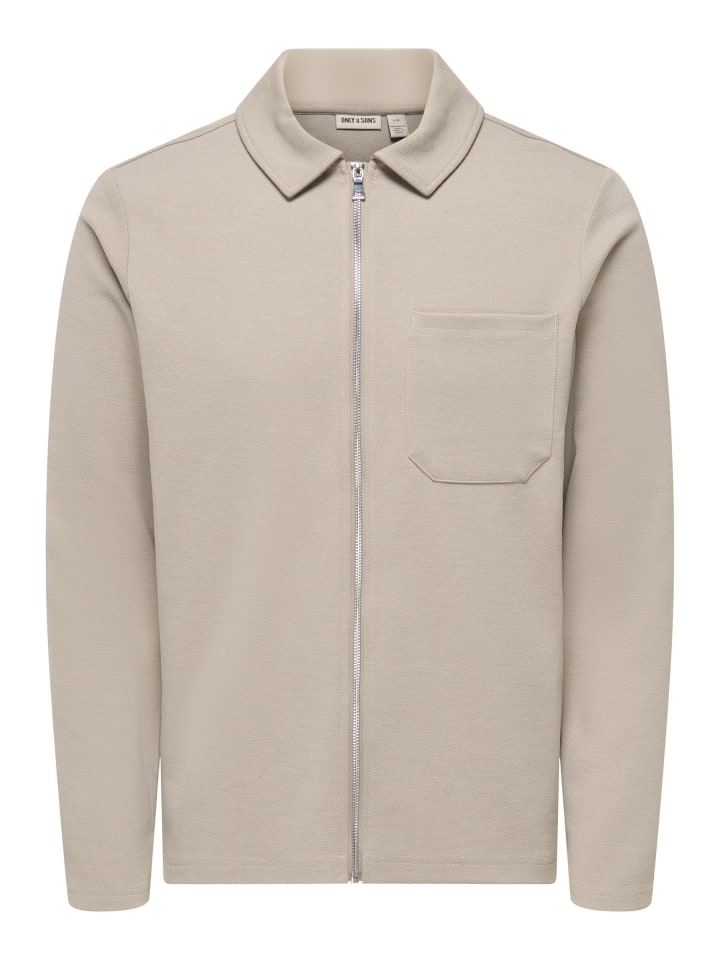 Strickjacke in Vintage Khaki