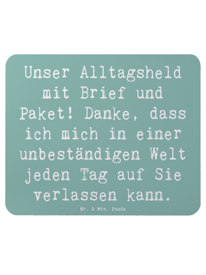 Mouse Pad Spruch Briefe & Pakete mit Spruch in Meeresbrise