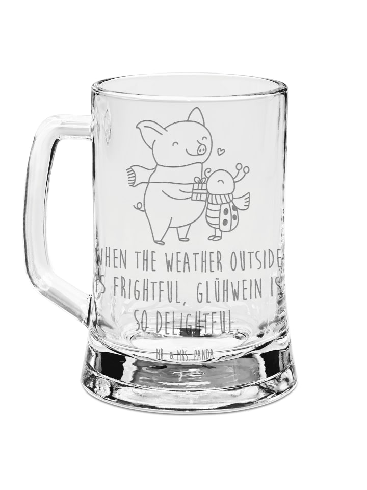 Krug Glühschwein Smörle mit Spruch in Transparent