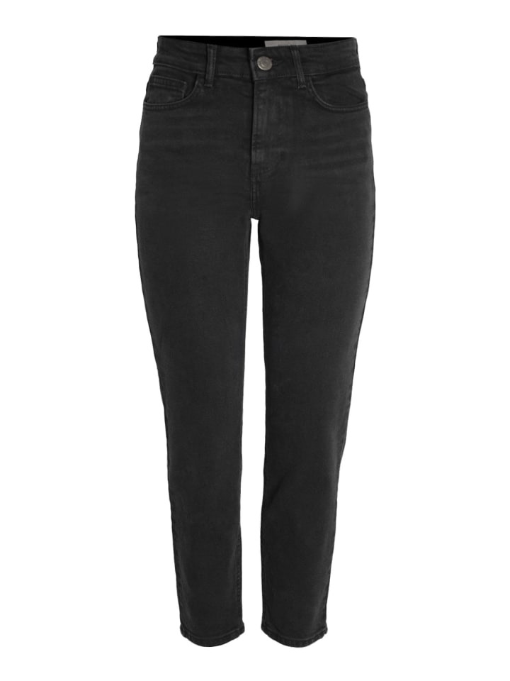 Slim Fit Jeans in Black Denim