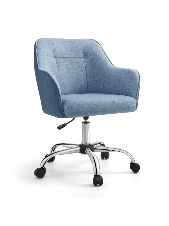 Bürostuhl Tyra in Blau - (B)58 x (H)96 x (T)60.8 cm
